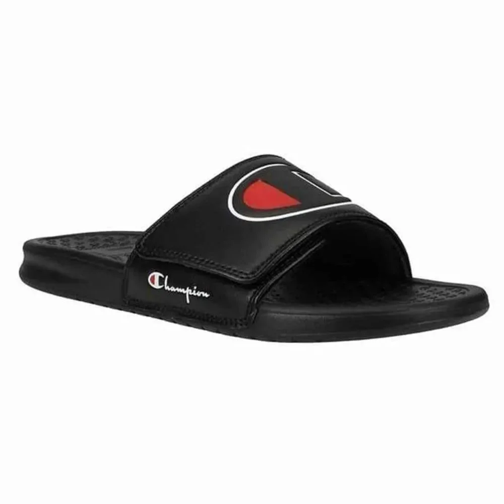 New‎ Champion Unisex Slides Sandals Black Men's Size 6 (Women's Size 8)